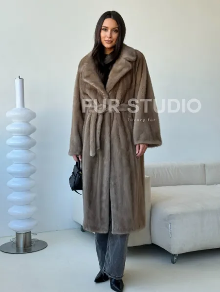 Норка пастель роспуск английский воротник - фото 10