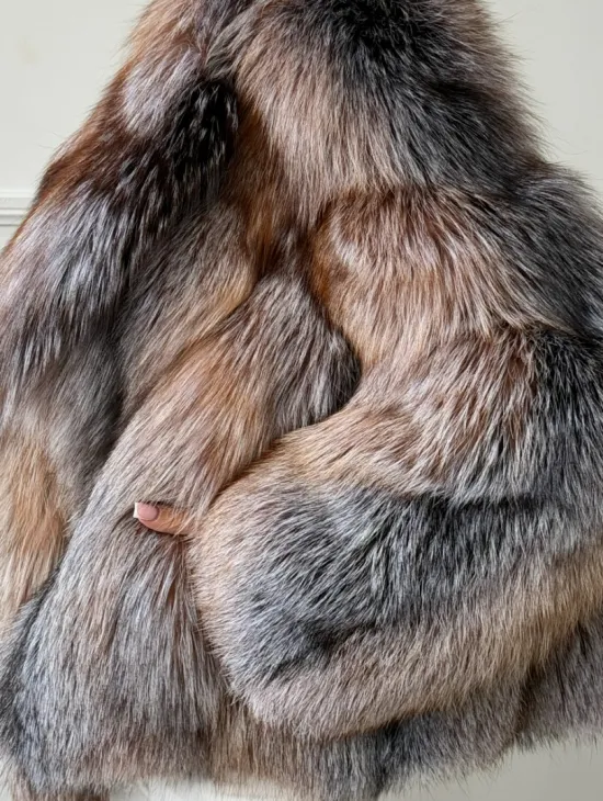 Полушубок из чернобурки - фото 2