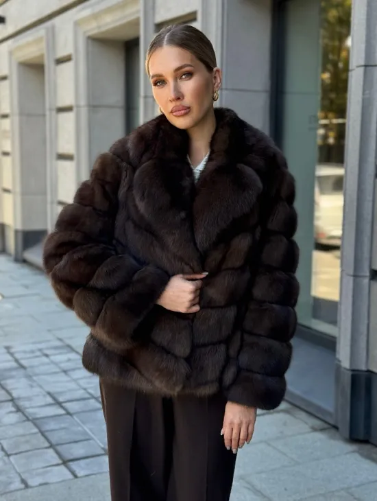 Полушубок из соболя - фото 7