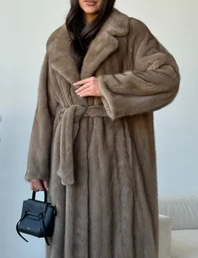 Норка пастель роспуск английский воротник - фото 4